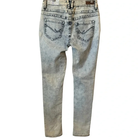 NWT Harmony n Havoc Ladies High Waist Acid Wash Blue Denim Jeans Size 3 - Picture 3 of 6